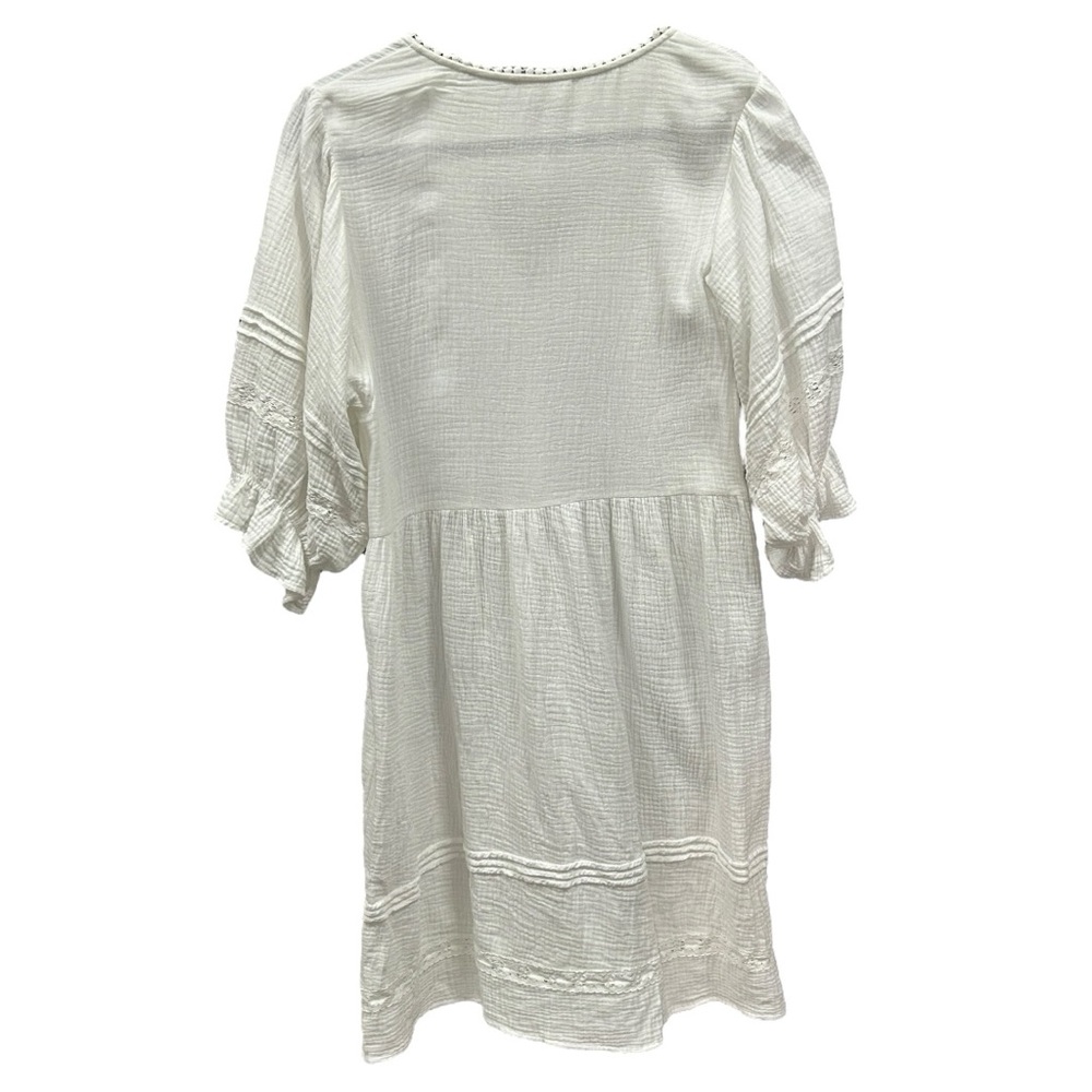 Jaase Women's White Quincy Jones Gauze Mini Dress Sz XS - Picture 5 of 9